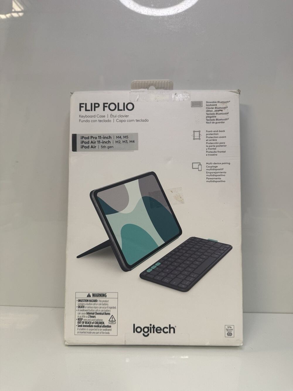 Logitech Flip Folio Keyboard Case for iPad Pro & Air 11" 920-0133690.
